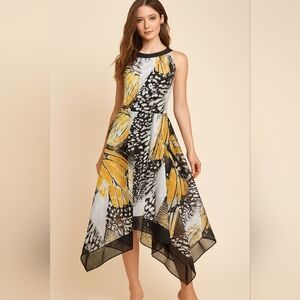 New York and Company Butterfly Dress